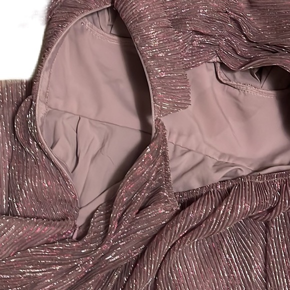 AmyEnjoyLife, Big Long Sleeves, Cut Out Back Dress, Lavender Color, Size Small - Picture 3 of 6